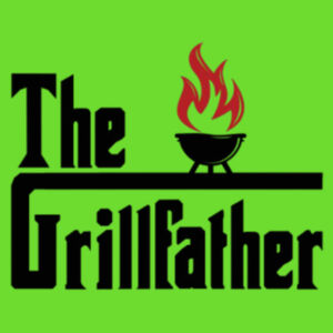 "The Grillfather" Funny Humor Drawstring Backpack Design