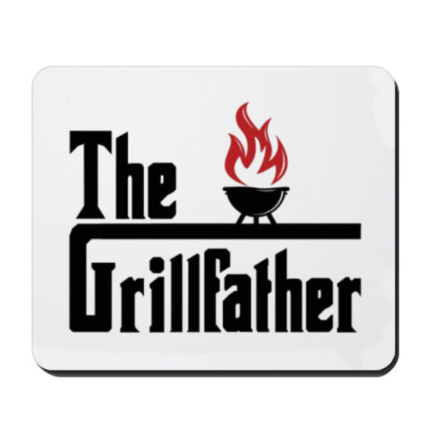 "The Grillfather" Funny Humor Mouse Pad Thumbnail